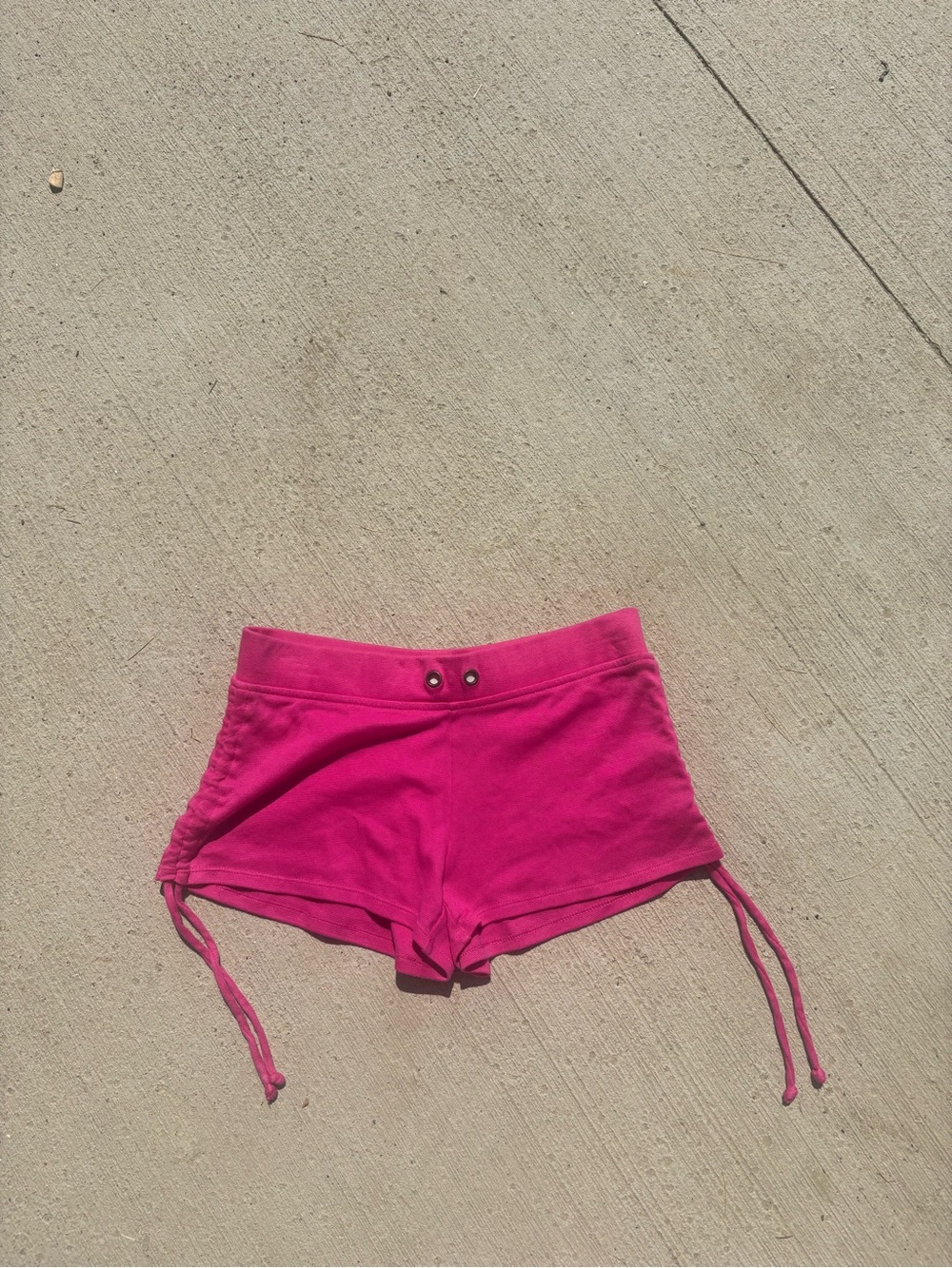 OP Hot Pink Athletic Lounge Shorts with Side Ties
